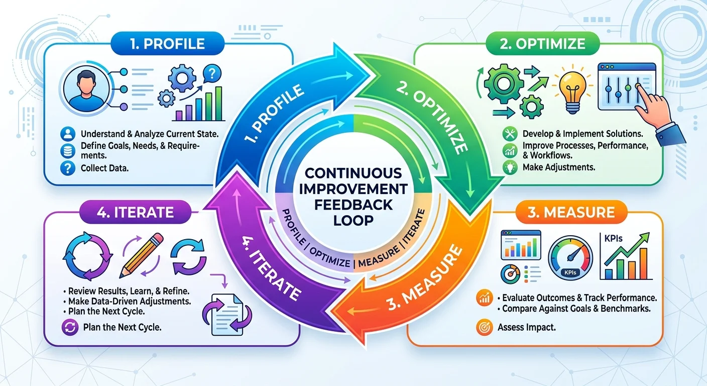 Optimization feedback cycle diagram